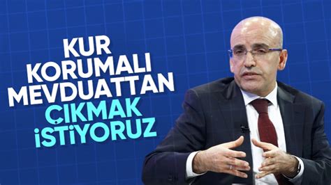 Bakan Mehmet Şimşek: Kur korumalı mevduattan çıkmak istiyoruz